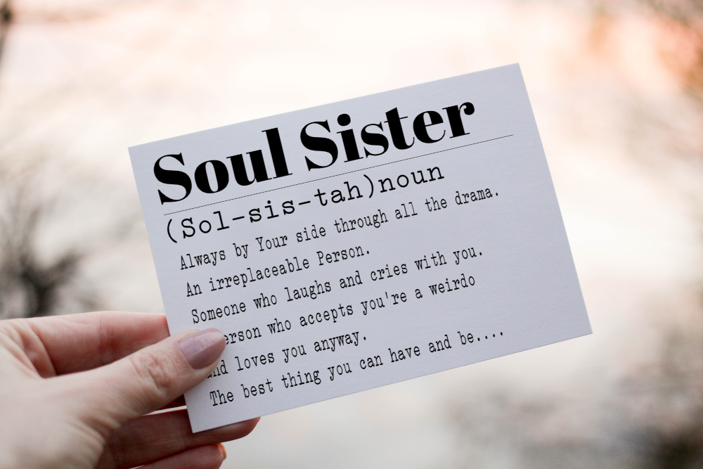 Soul Sister Birthday Card, Special Friend Card, Card for Friend